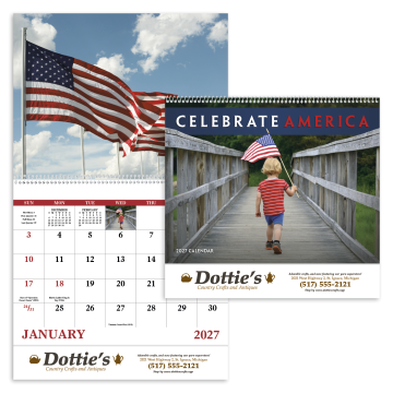 Celebrate America Wall Calendar - Spiral